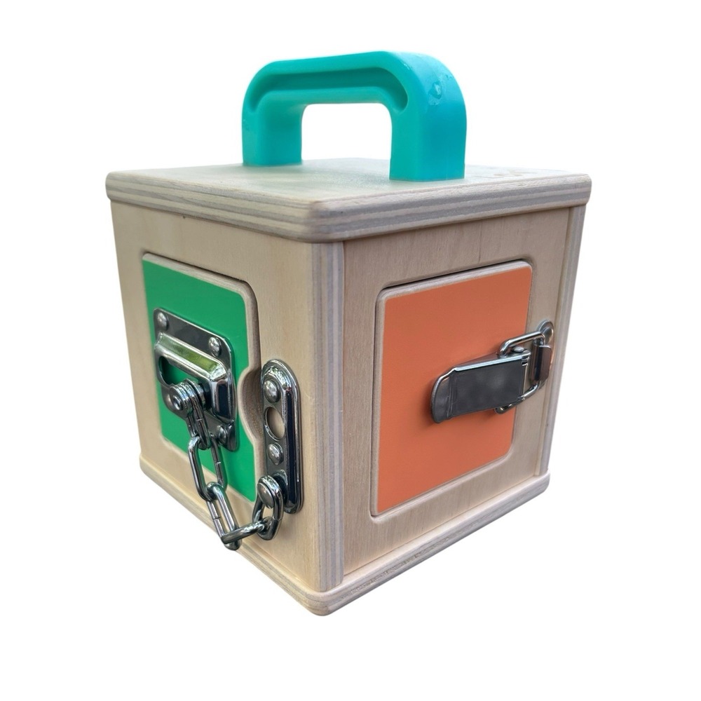 LOVEVERY Wooden Lock Box Latches | The Realist Box | Montessori Learning Toy